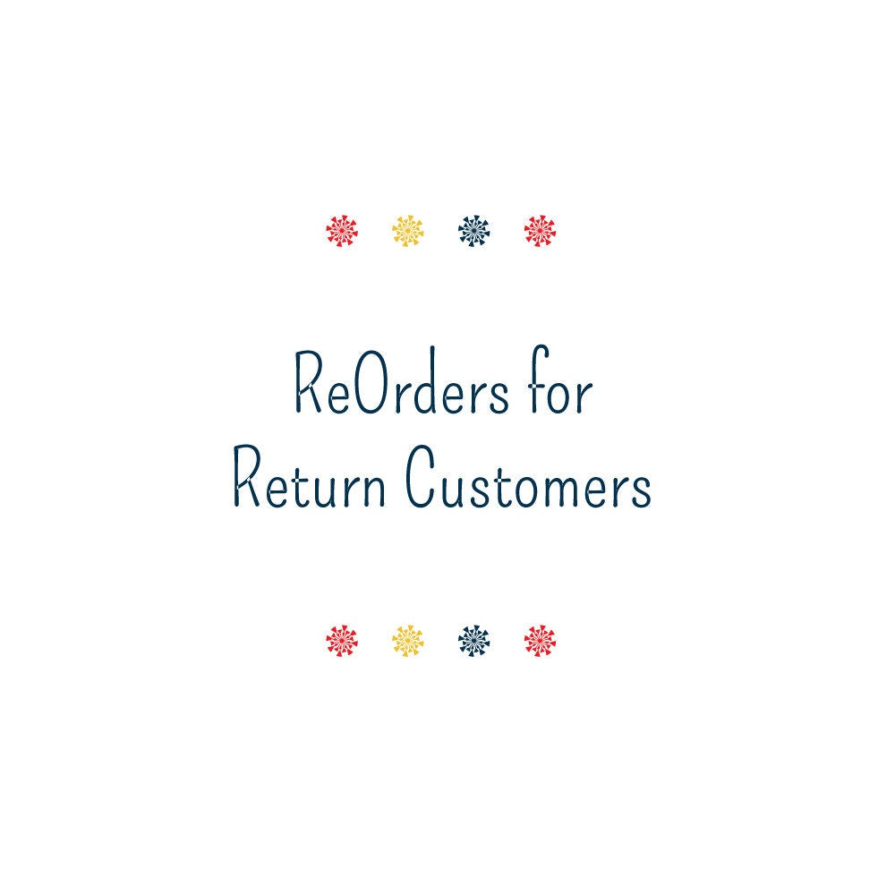 Reorder: White Fabric Labels for Returning Customers