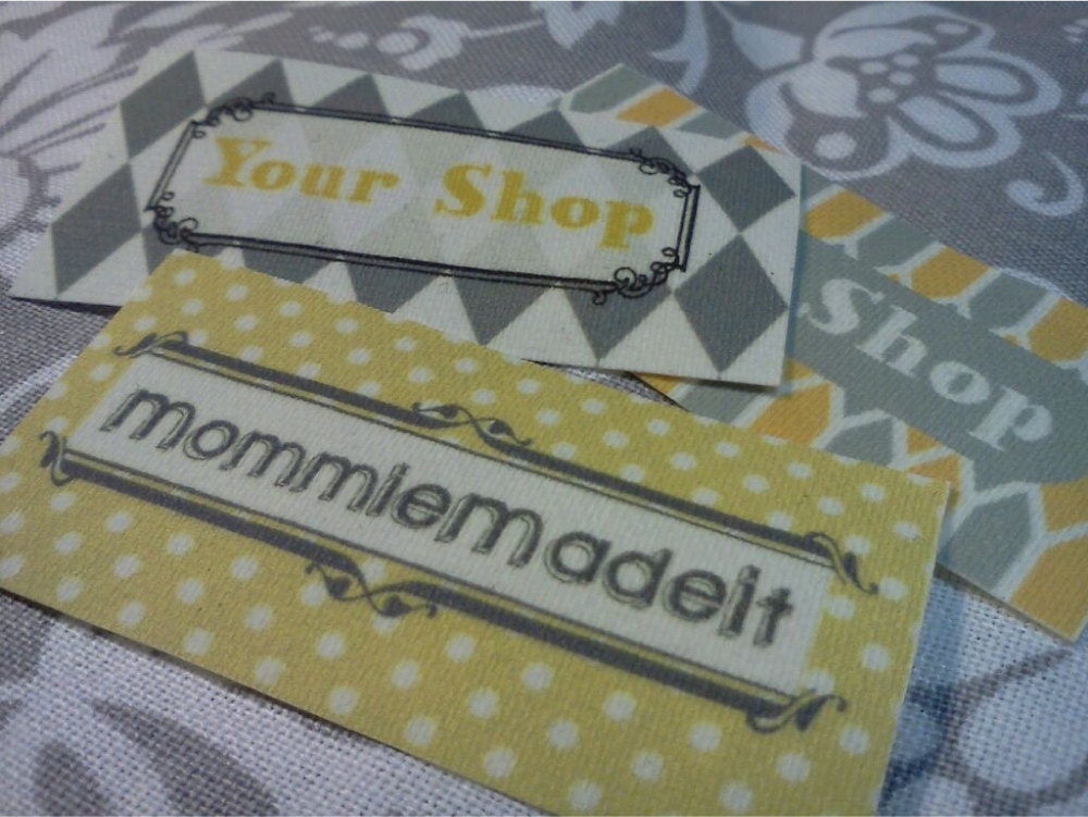 Reorder: White Fabric Labels for Returning Customers
