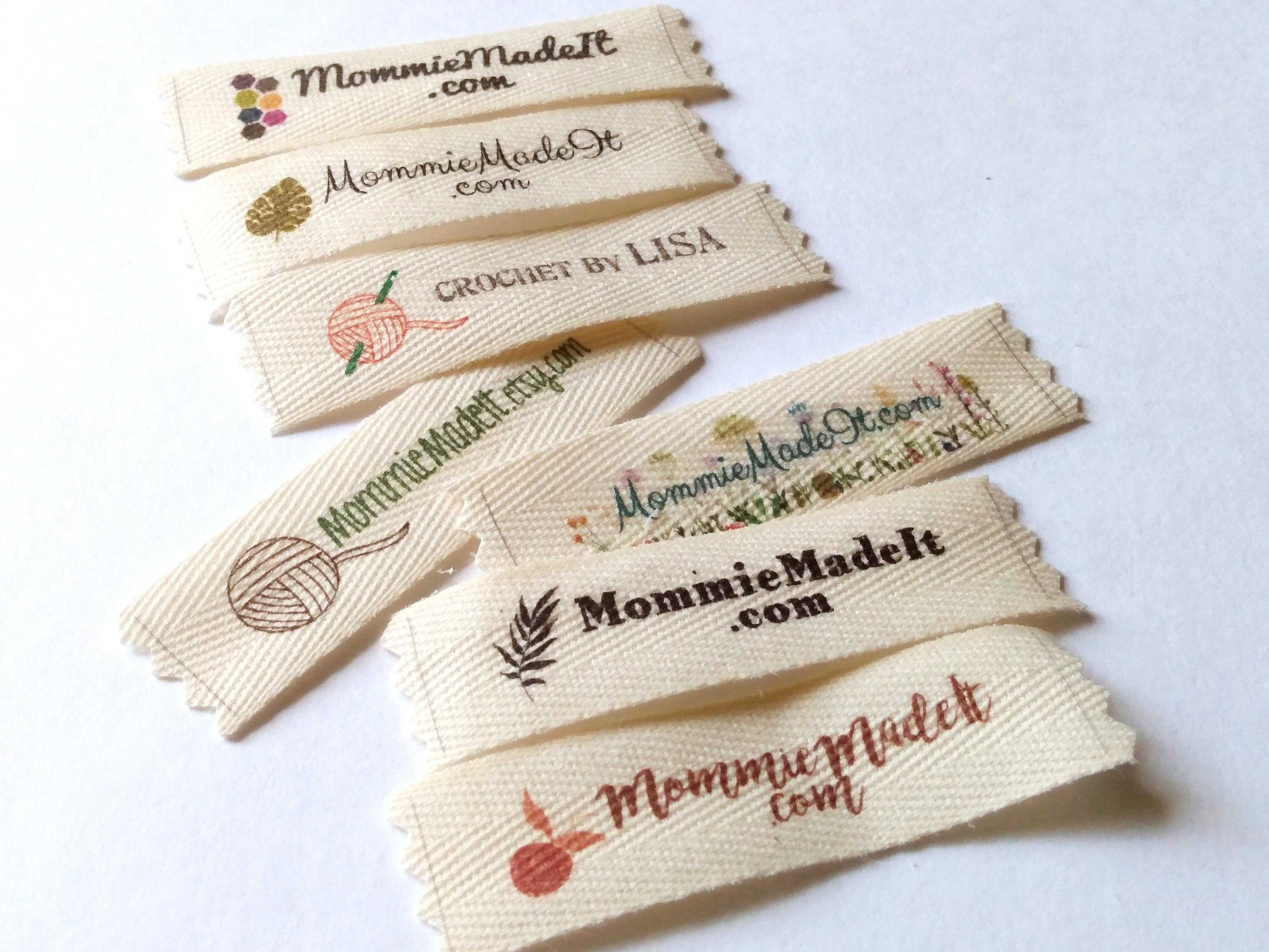Custom Organic Cotton Twill Ribbon Labels: Logo or Name Tags