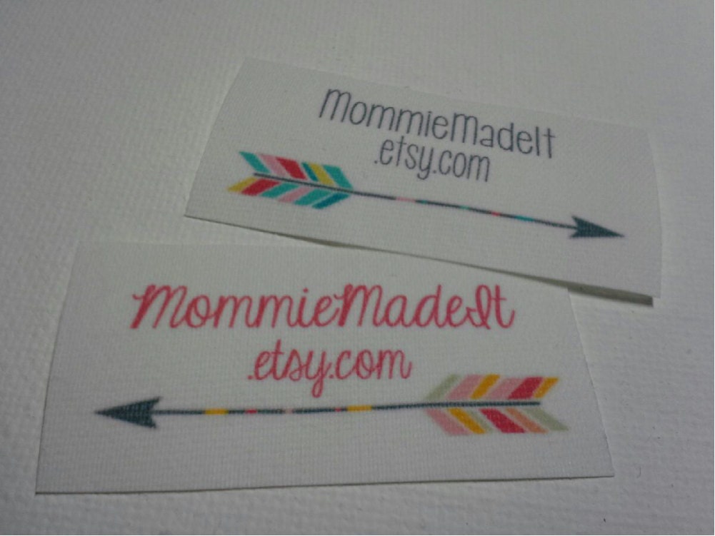 Reorder: White Fabric Labels for Returning Customers