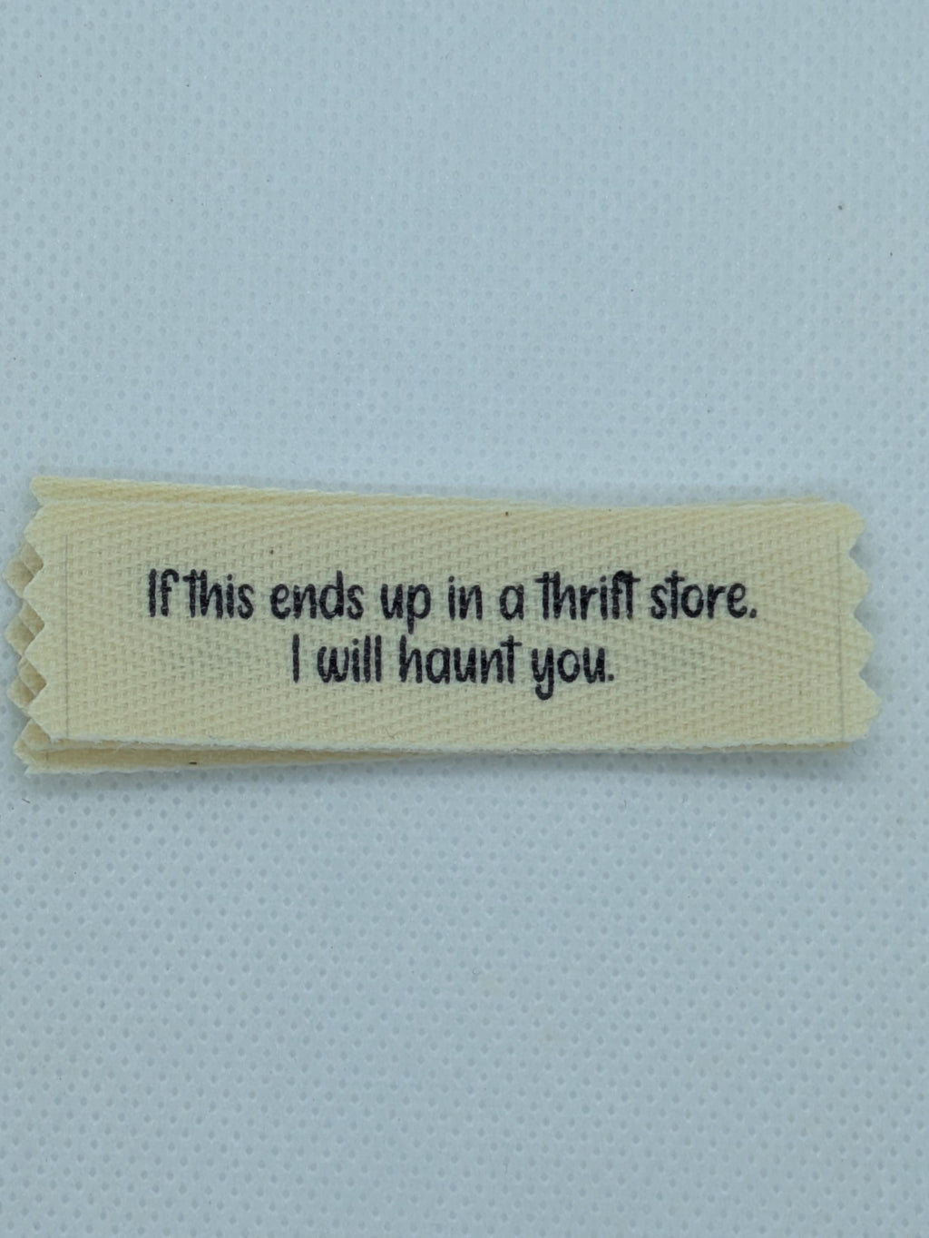 Funny Thrift Store Labels – Organic Cotton Twill Sew-On (10 Pack)