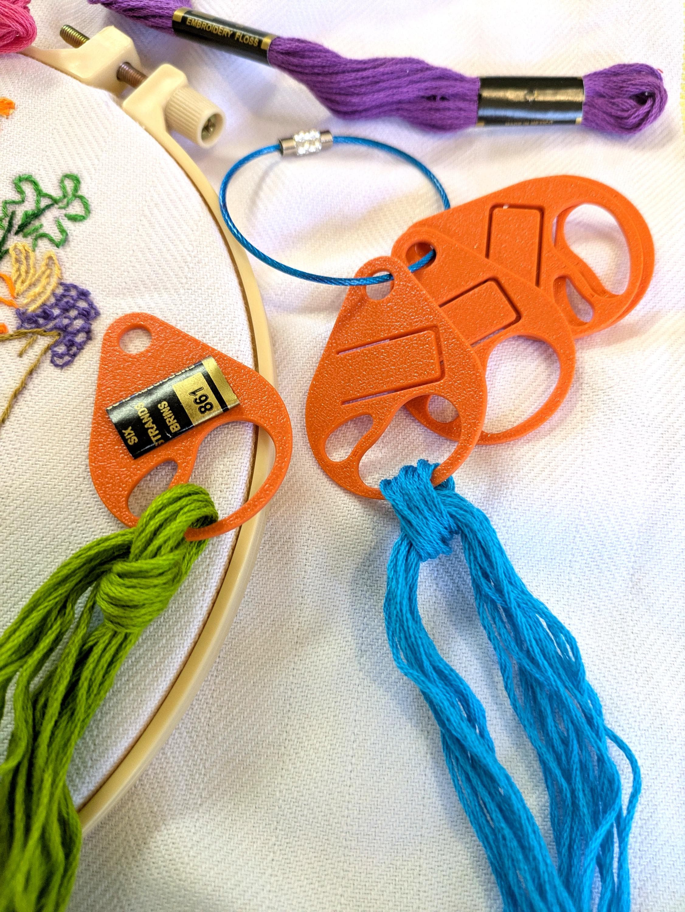 Floss Drops for Cross Stitch | Embroidery Thread Organizer | 3D Printed
