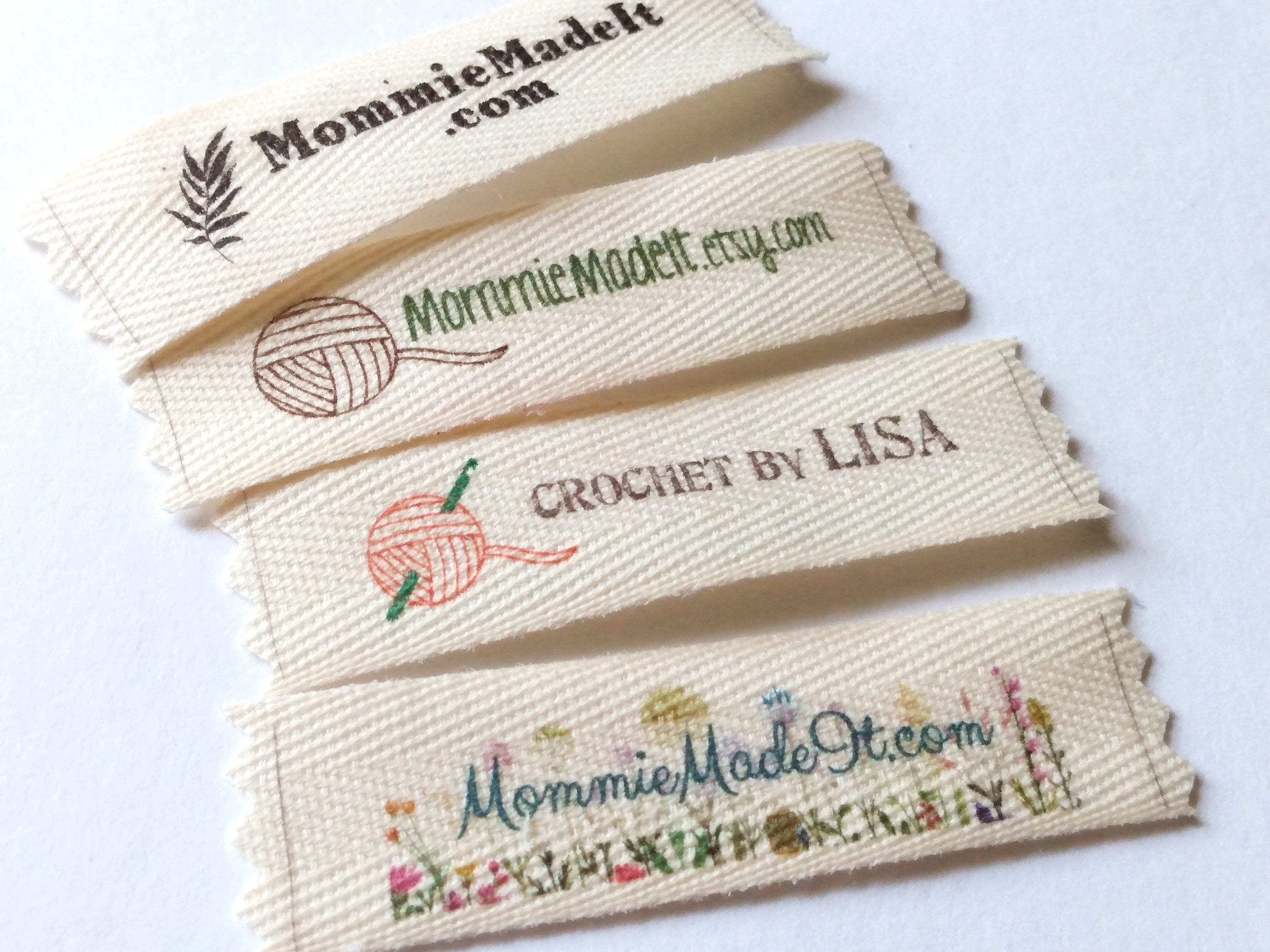 Custom Organic Cotton Twill Ribbon Labels: Logo or Name Tags