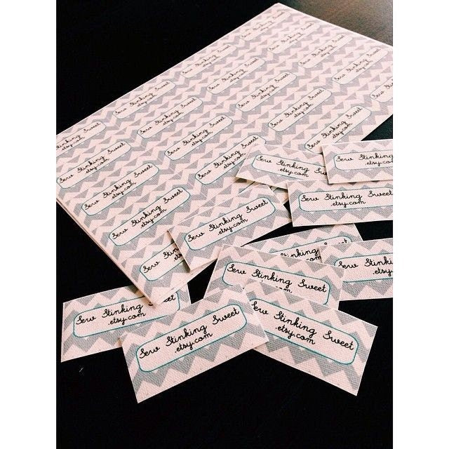 Reorder: White Fabric Labels for Returning Customers