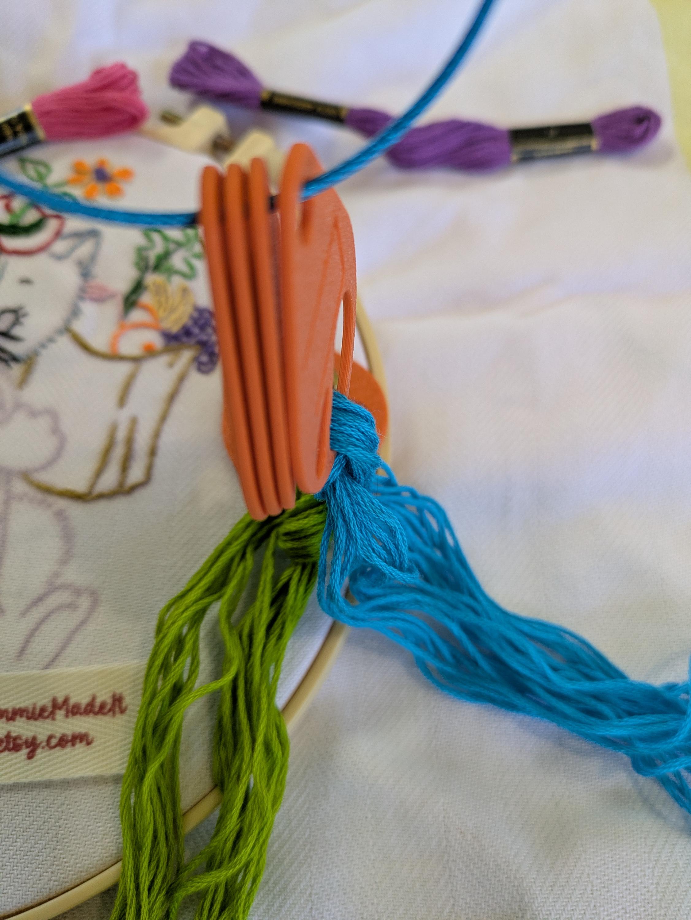 Floss Drops for Cross Stitch | Embroidery Thread Organizer | 3D Printed
