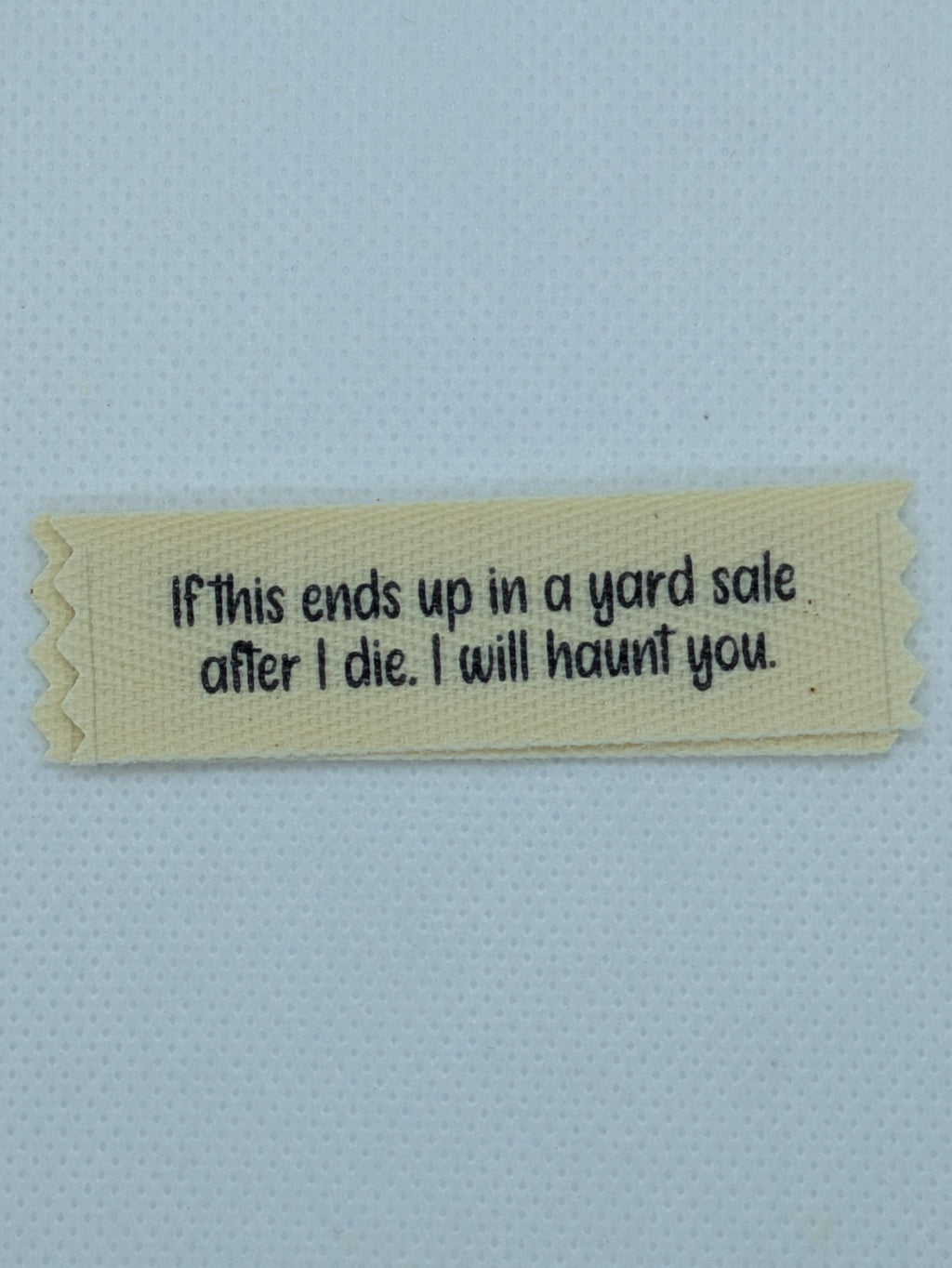 Funny Thrift Store Labels – Organic Cotton Twill Sew-On (10 Pack)